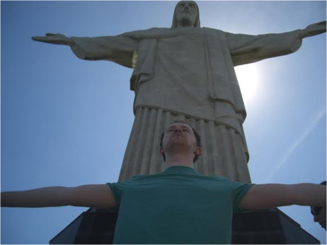 Harry enjoys some of the sights of Rio after attending the 14th BMOS in Brazil